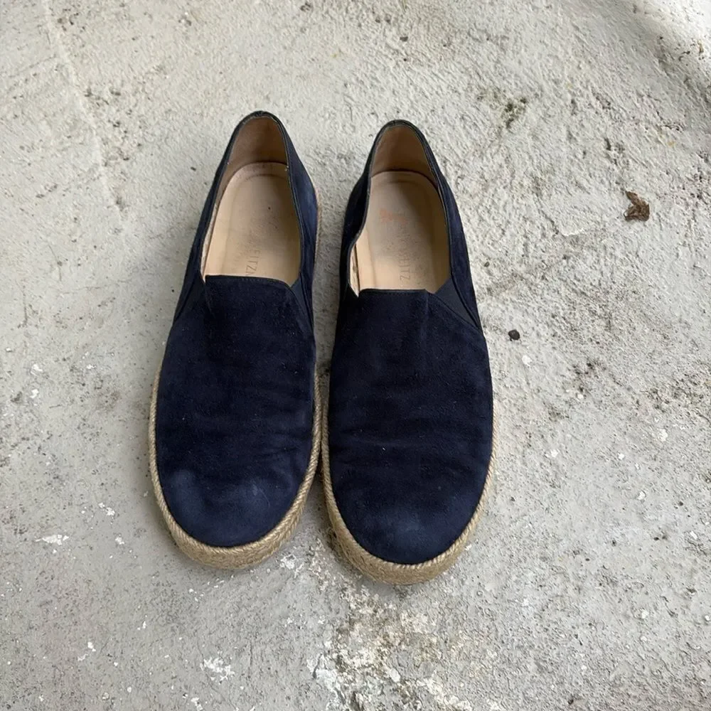 Stuart Weitzman suede espadrille’s